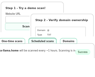 Mini demo image that has a few partial screenshots